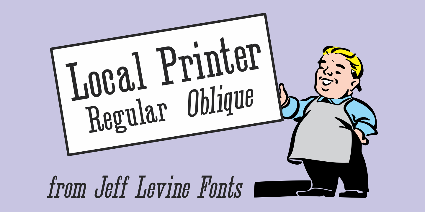 Шрифт Local Printer JNL